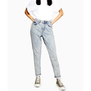 Topshop acid wash mom jeans sz30